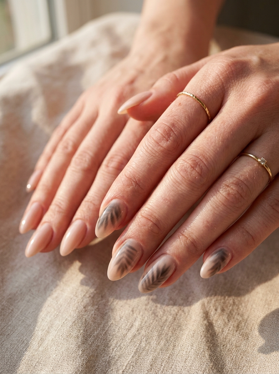 Seashell Pearl Nails
